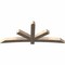 Ekena Millwork Alberta Smooth Timber Gable Bracket, Douglas Fir, 96"W x 40"H x 5 1/2"D x 5 1/2"F, 10/12 Pitch GBW096X40X0606ALB00SDF - alternate 2